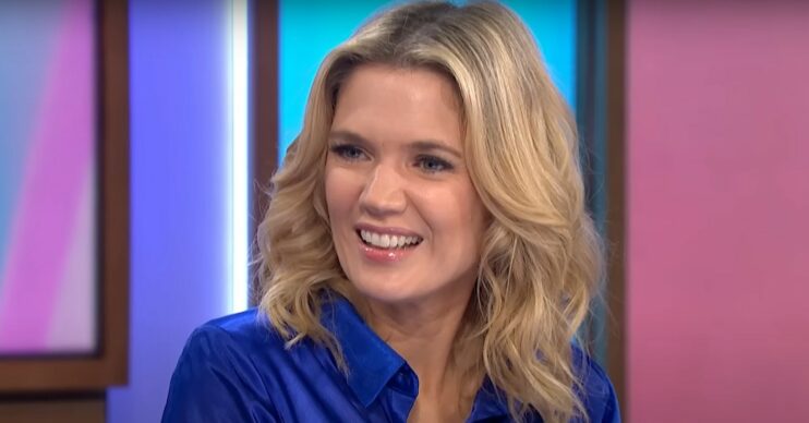 Charlotte Hawkins smiling on Loose Women