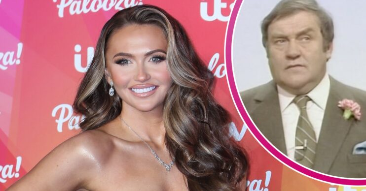 Charlotte Dawson smiling and Les Dawson talking
