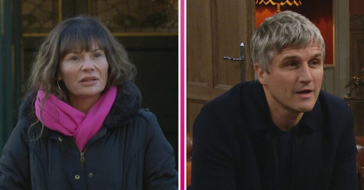 Chas and Caleb Dingle in Emmerdale