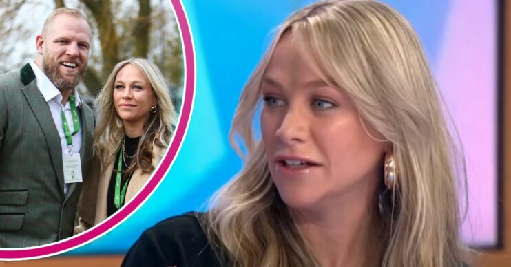 Chloe Madeley smiling with James Haskell, Chloe on Loose Women