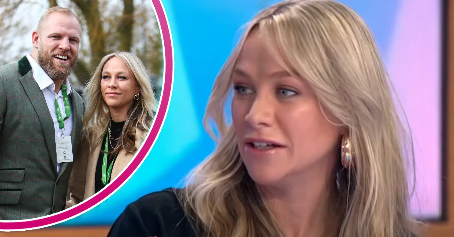 Chloe Madeley smiling with James Haskell, Chloe on Loose Women