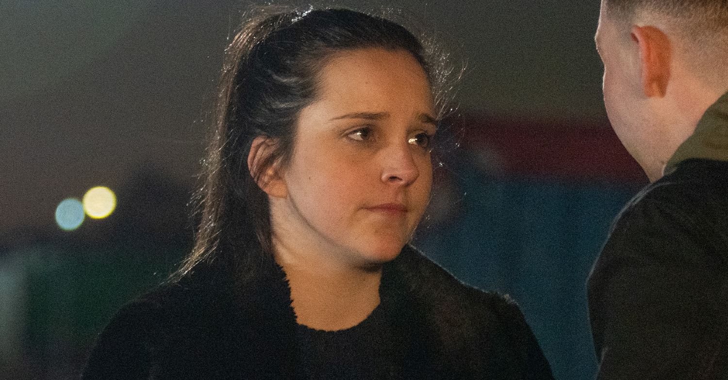 Coronation Street's Amy is looking upset