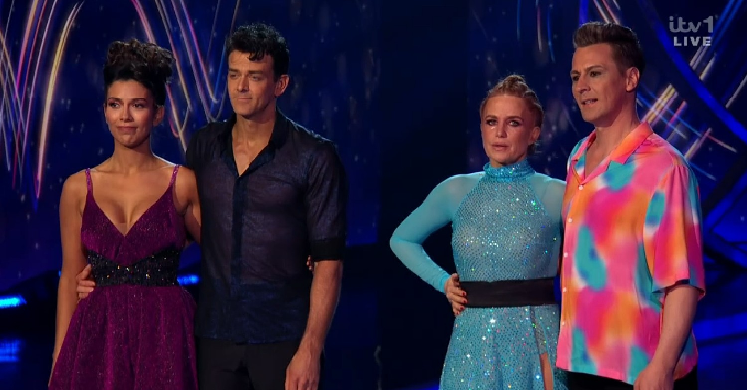 Ekin-Su, Brendyn, Patsy and Matt during Dancing On Ice skate-off result