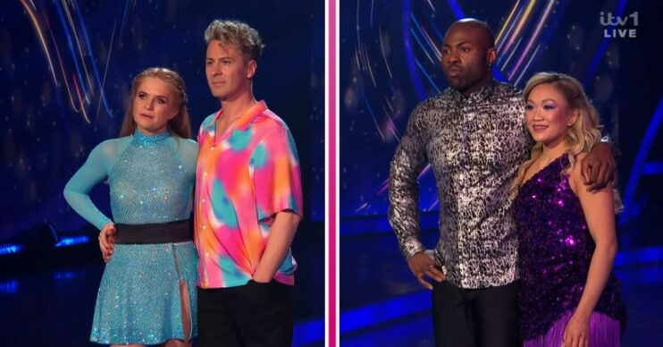 Dancing On Ice Patsy and Matt comp image alongside Darren and Tippy