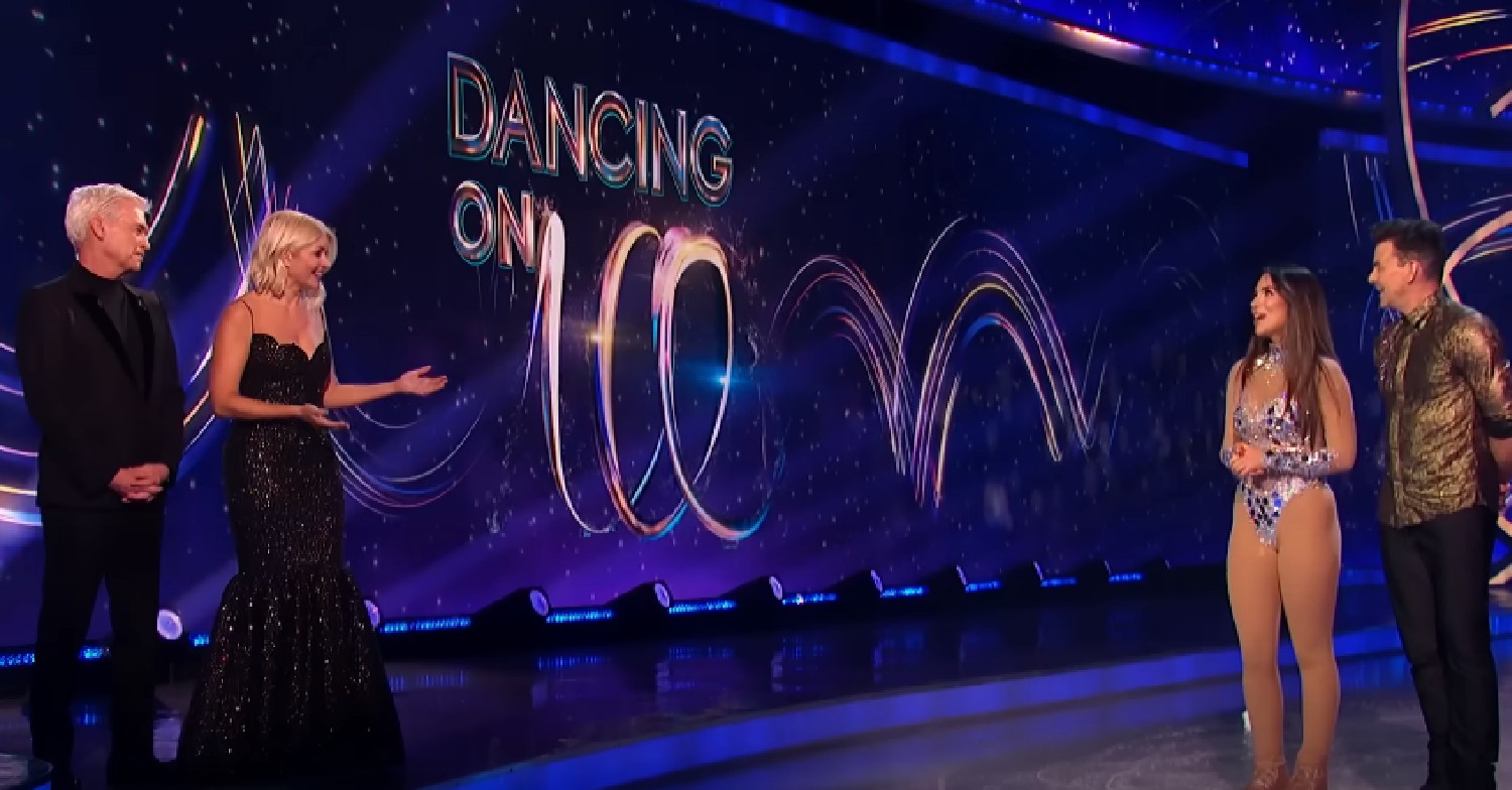Ekin-Su and Brendyn speaking to Holly and Phil on Dancing On Ice