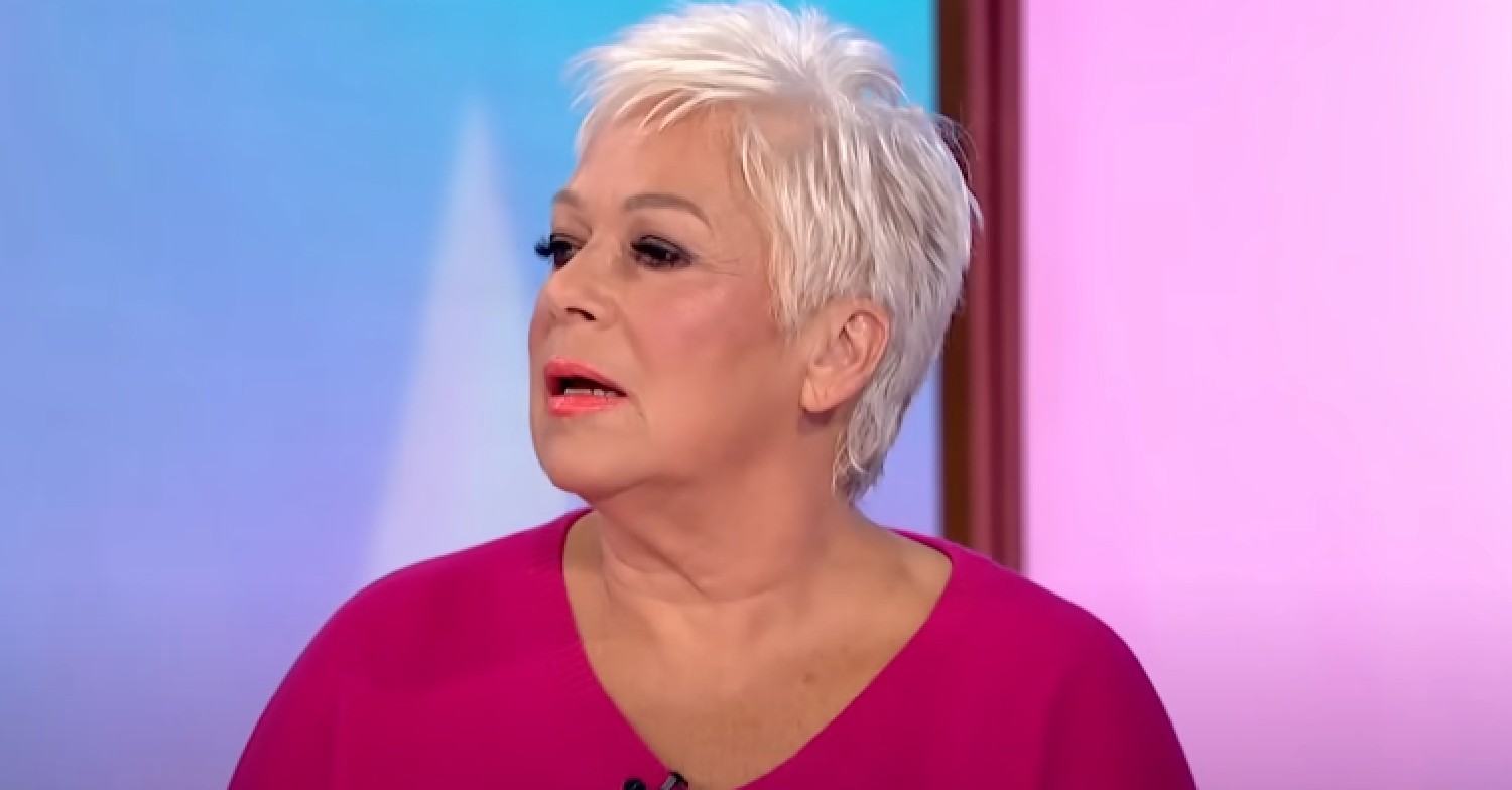 Denise Welch looking serious on Loose Women