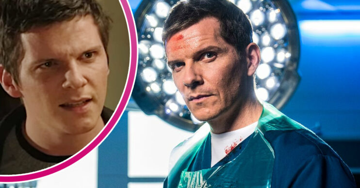 Max Cristie is wearing scrubs in Casualty and, in a bubble, is EastEnders' Dennis Rickman