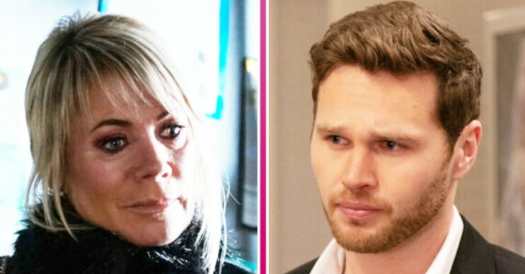EastEnders spoilers: Sharon and Keanu comp image (Credit: BBC/Comp ED!)