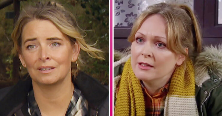 Emmerdale's Charity and Vanessa are looking upset