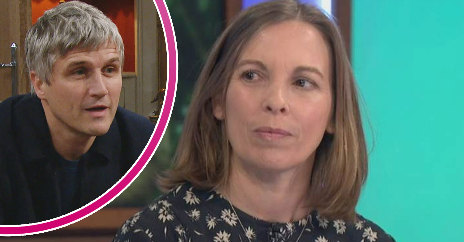 Emmerdale's Jane Hudson is on Loose Women, and in a bubble is Caleb