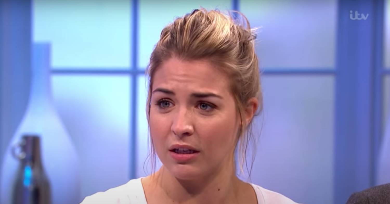 Gemma Atkinson frowns