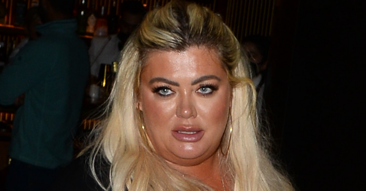 Gemma Collins looking glum on a night out