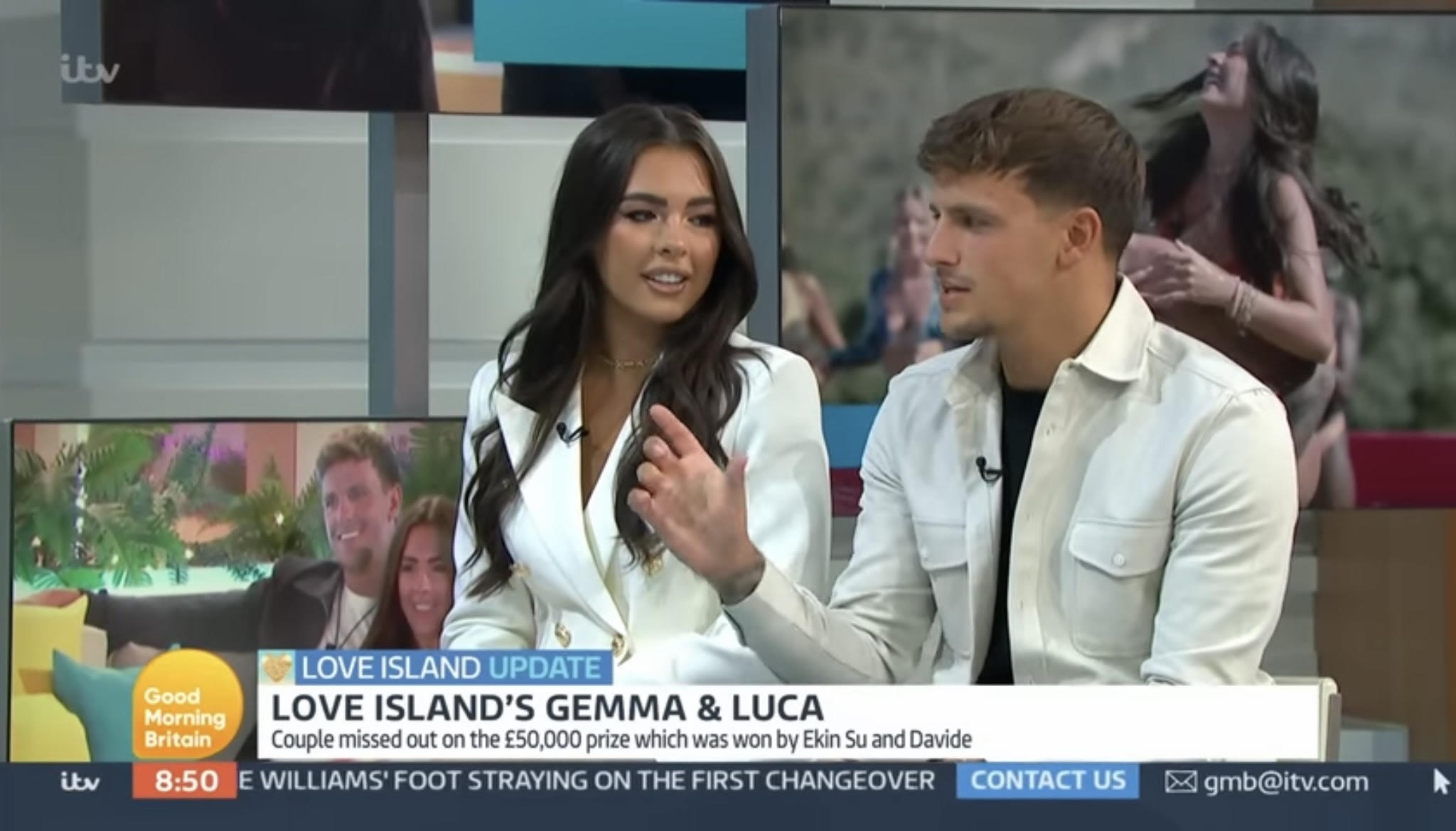 Gemma Owen and Luca Bish on GMB
