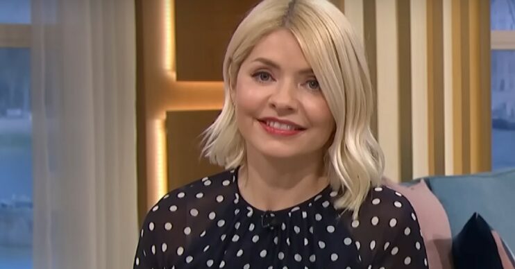 Holly Willoughby smiling on This Morning