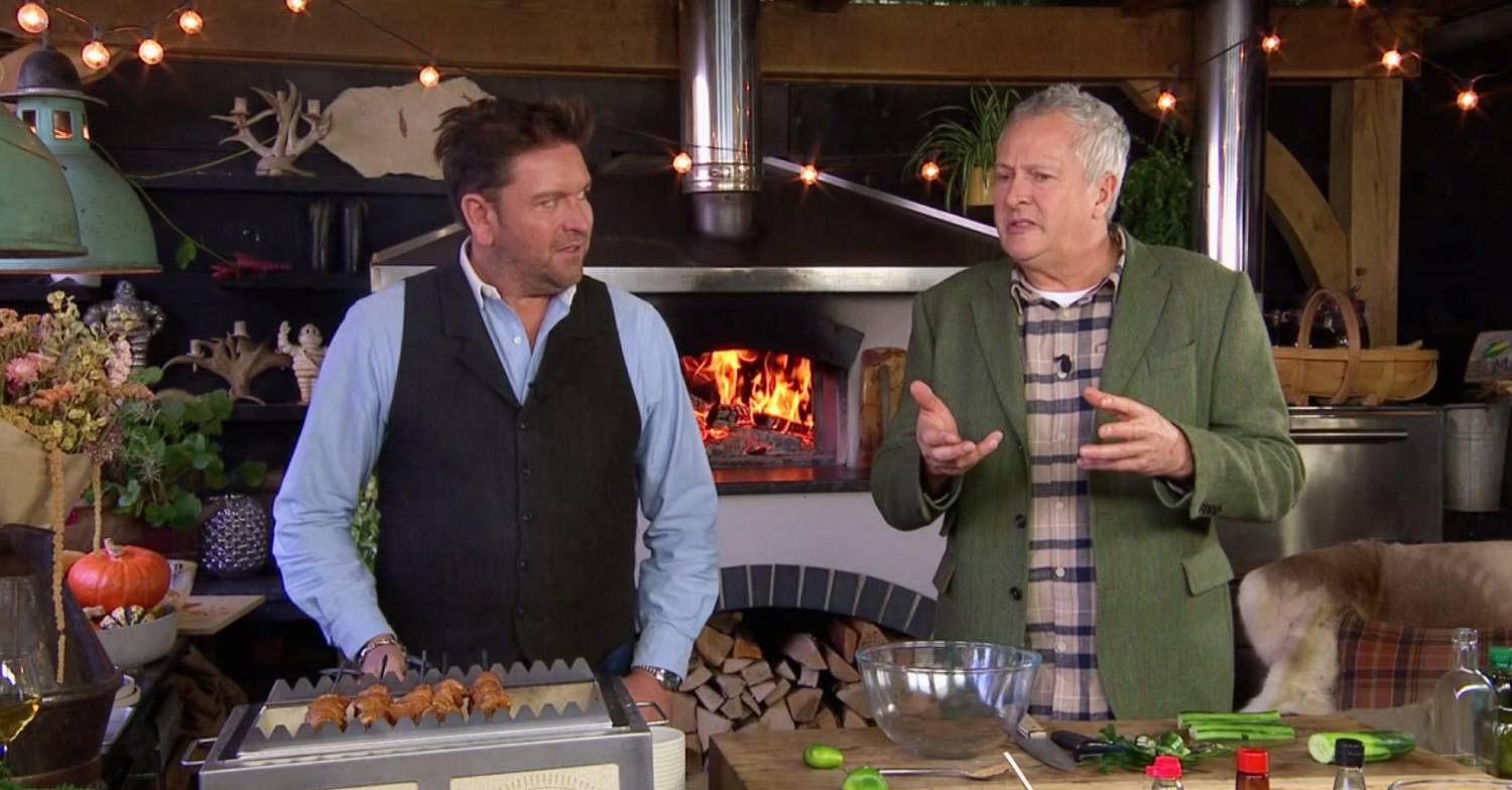 Nick Nairn speaks as he prepares food on James Martin Saturday Morning today