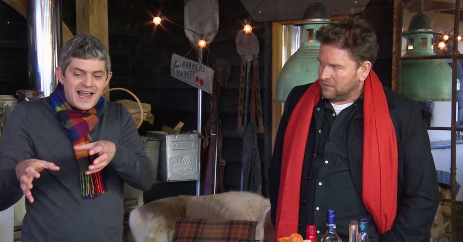 Merlin Griffiths explains his process to James Martin