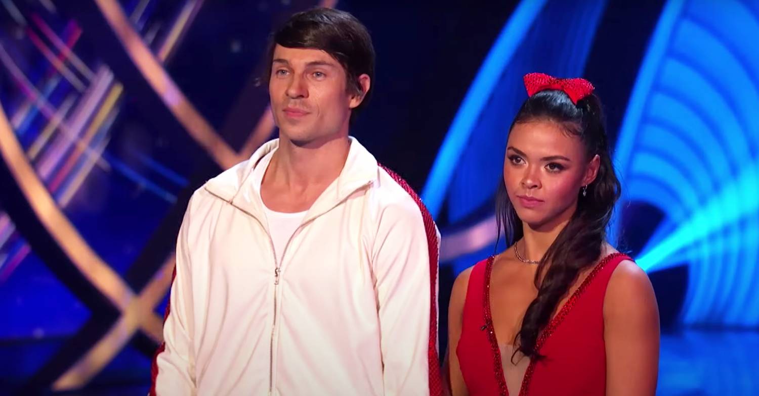 Joey Essex and Dancing On Ice partner Vanessa look downcast