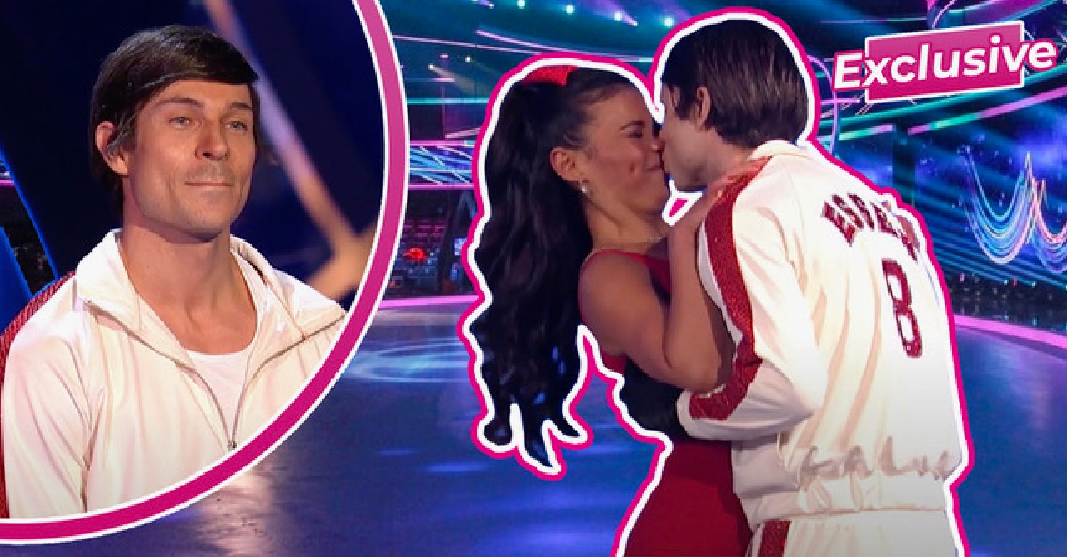 Joey Essex embraces Vanessa Bauer on Dancing On Ice