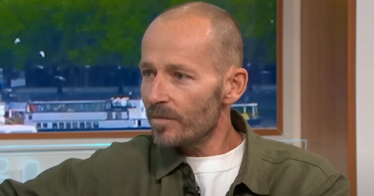 Jonnie Irwin looking serious on Good Morning Britain