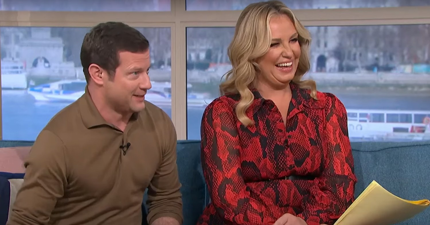 Josie and Dermot laughing on This Morning