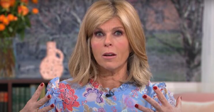 Kate Garraway looking shocked on This Morning