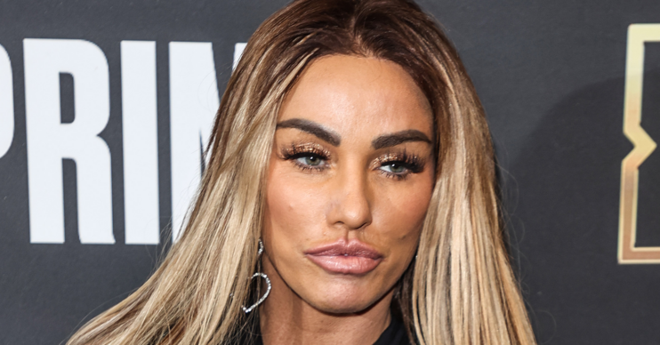 Katie Price pouting on a night out