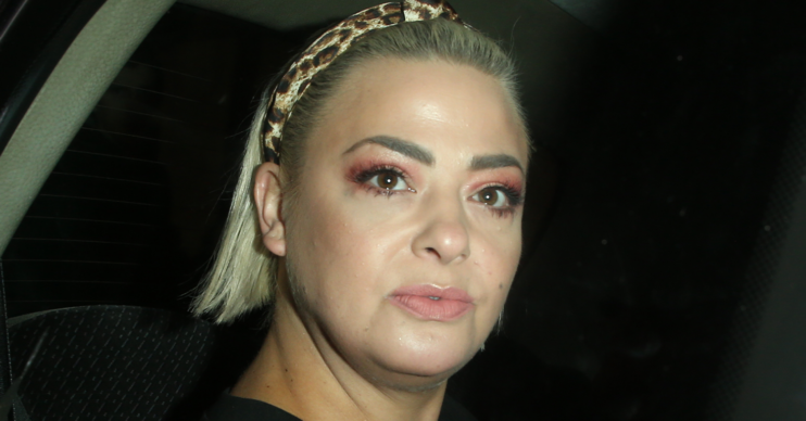 Lisa Armstrong looking concerned in a car