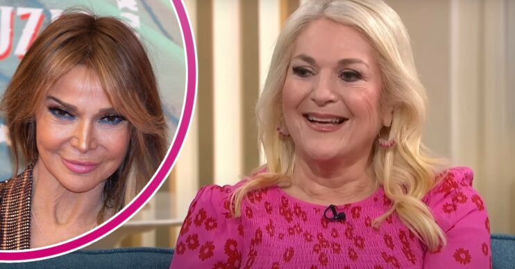Lizzie Cundy poses at event, Vanessa Feltz smiling on This Morning