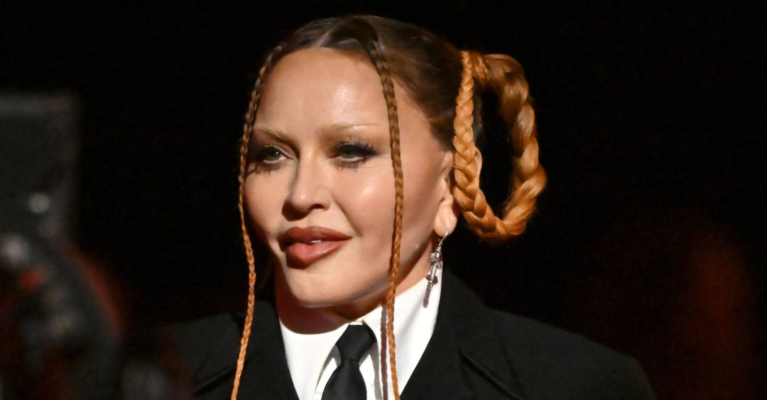 Madonna smiling at the Grammys