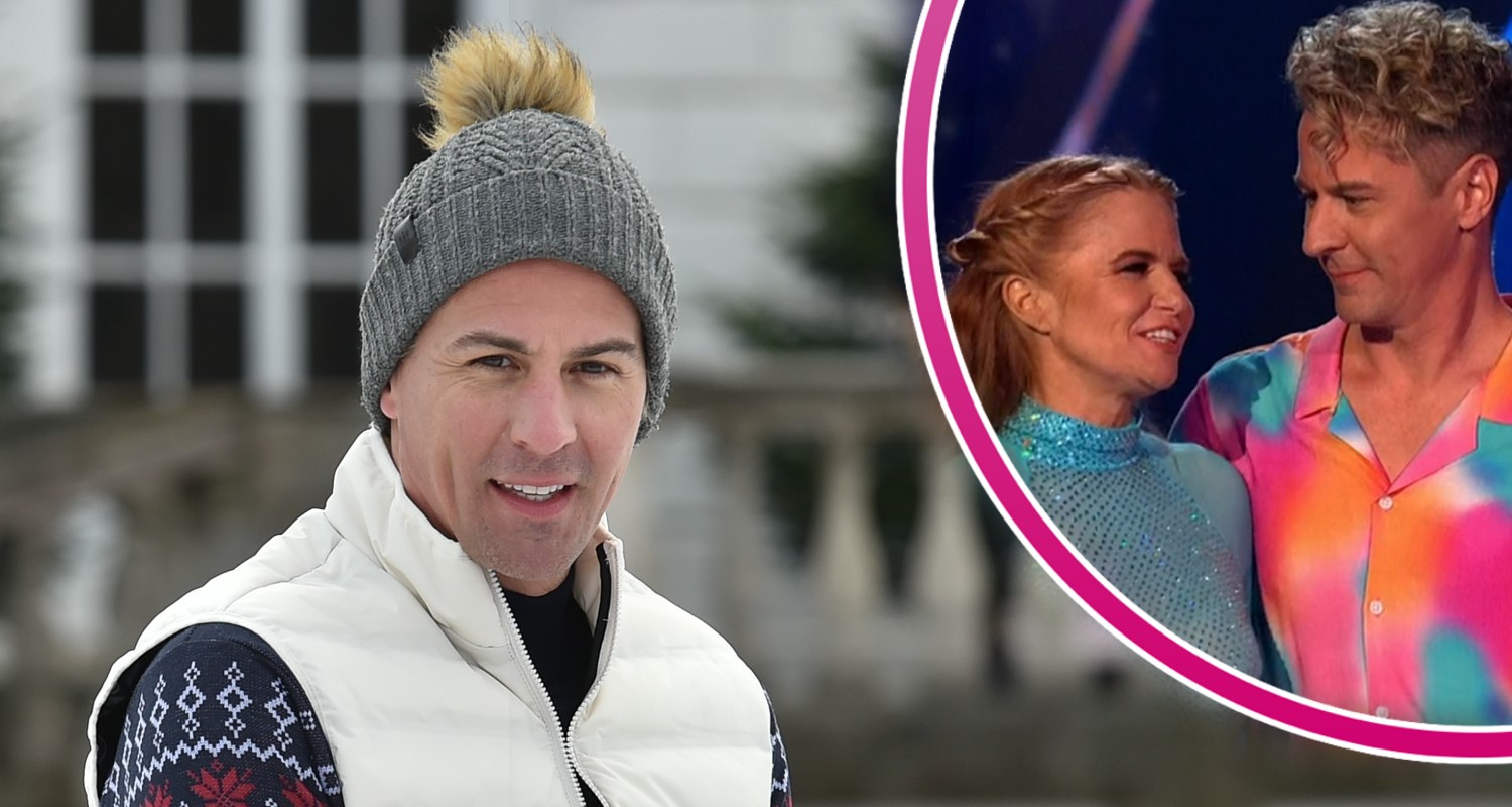 Matt Evers smiling, him with Patsy Palmer on Dancing On Ice last night