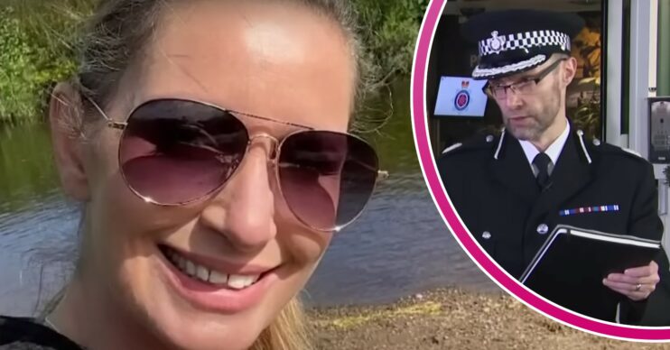 Nicola Bulley smiles in photo, police officer delivers speech