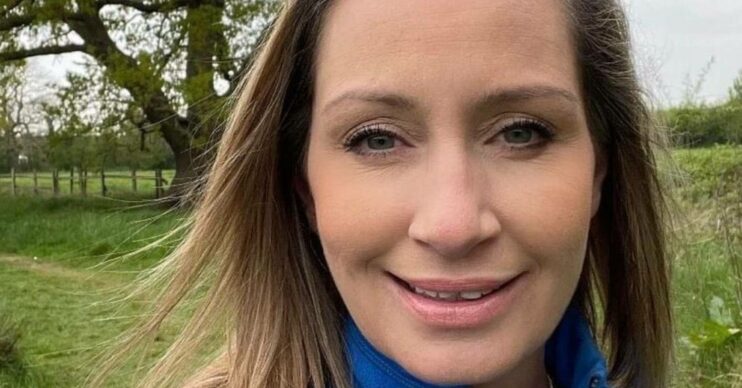 Nicola Bulley smiling in selfie shown on news