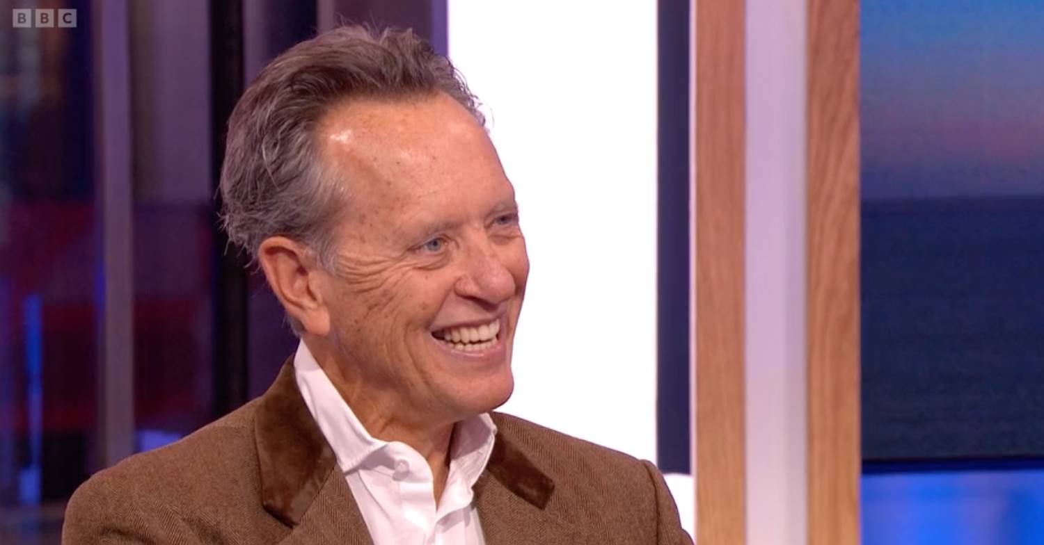 Richard E Grant laughs on The One Show