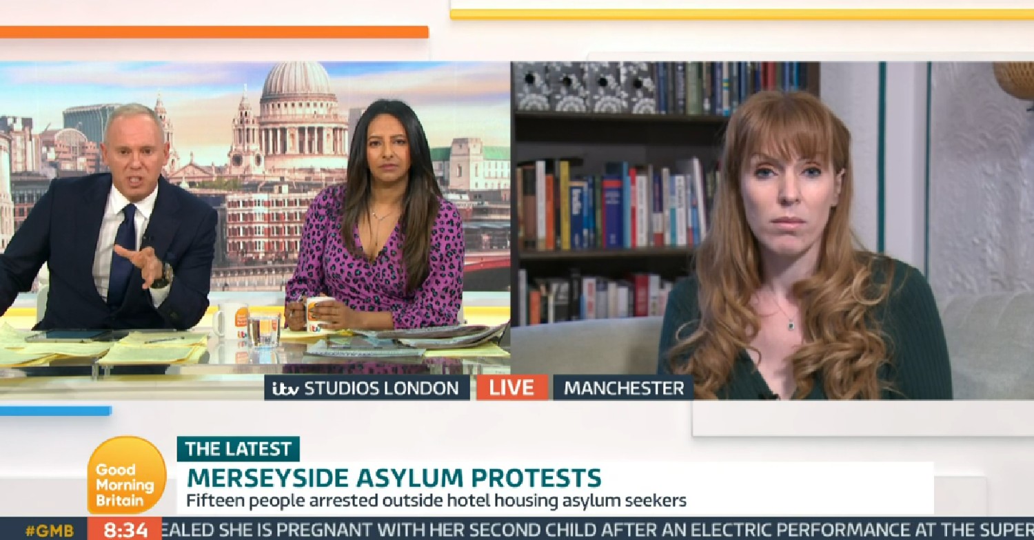 Robert Rinder and Ranvir Singh interviewing Angela Raynor on GMB