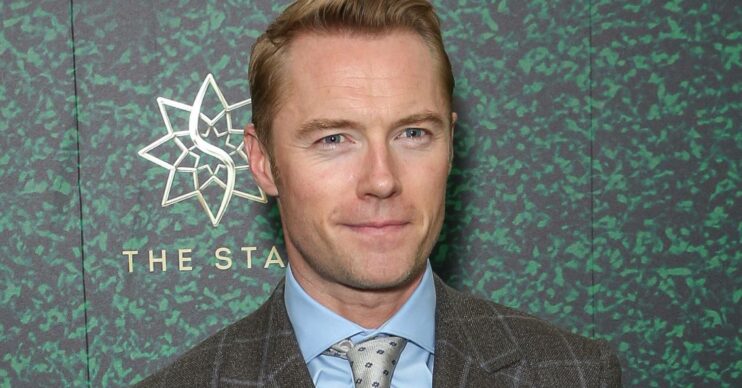Ronan Keating is tight-lipped during event