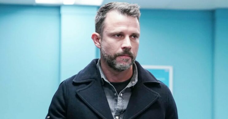Ryan looking serious on EastEnders (Credit: BBC)