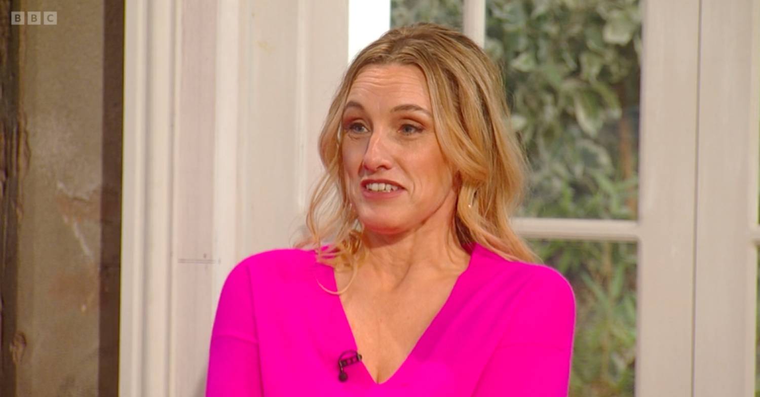 Grace Dent appeared on Saturday Kitchen today