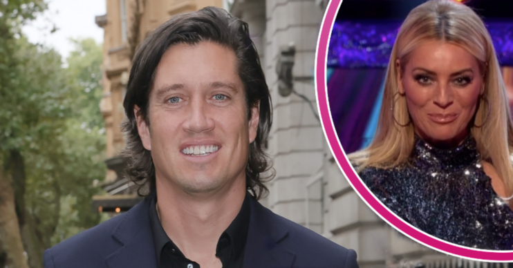 Vernon Kay and Strictly Come Dancing host Tess Daly smiling