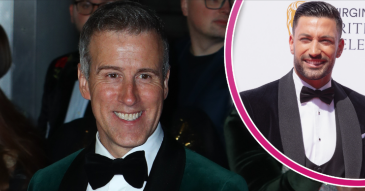 Anton Du Beke and Giovanni Pernice smiling at events