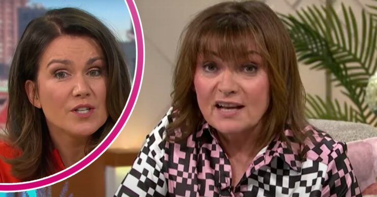 Susanna Reid reacts, Lorraine Kelly speaks today