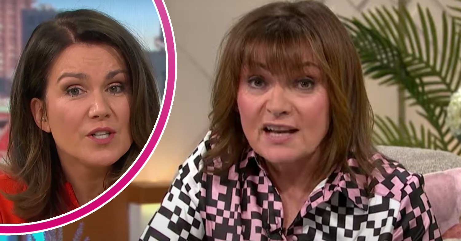 Susanna Reid reacts, Lorraine Kelly speaks today