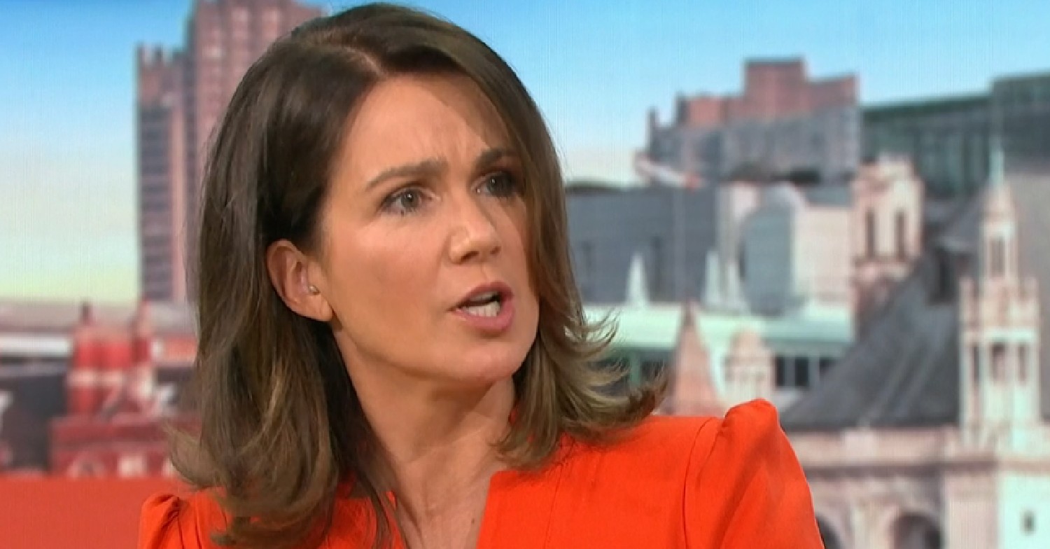 Susanna Reid looking angry on GMB today