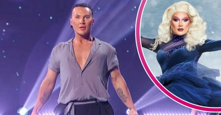 The Vivienne on Dancing on Ice and as James in comp image
