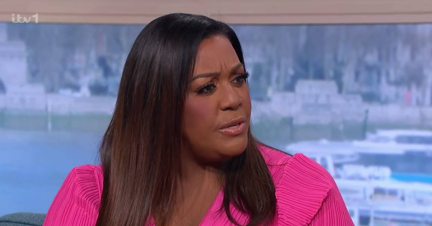 Alison Hammond frowns on This Morning today
