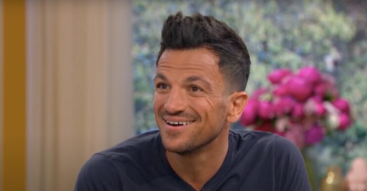 Peter Andre smiling on This Morning