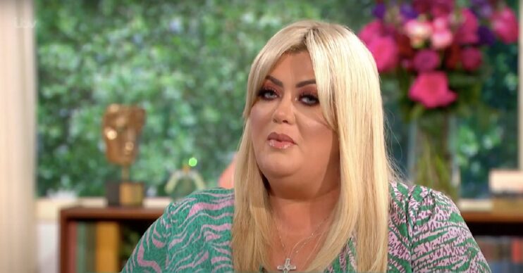 Gemma Collins looking sad on This Morning