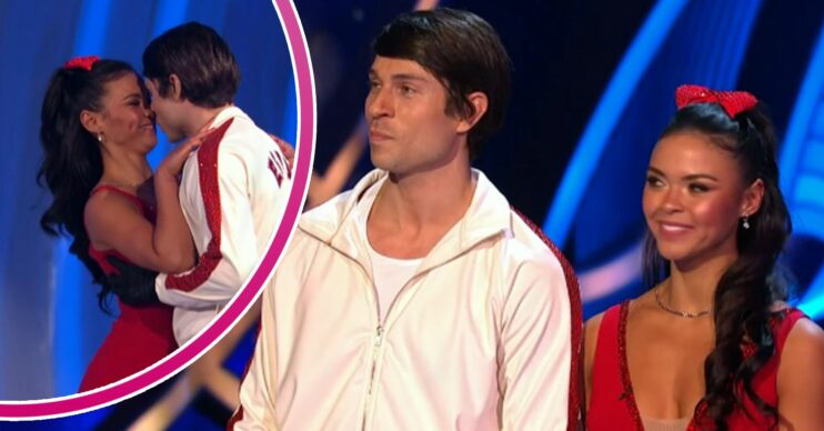 Joey Essex tries to kiss Vanessa Bauer on Dancing On Ice tonight
