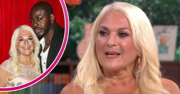 Vanessa Feltz smiling with partner Ben, on This Morning