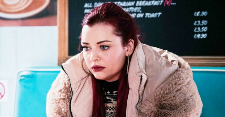 Whitney looks upset on EastEnders