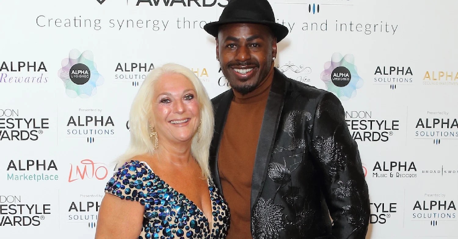 Vanessa Feltz and Ben Ofoedu smiling 